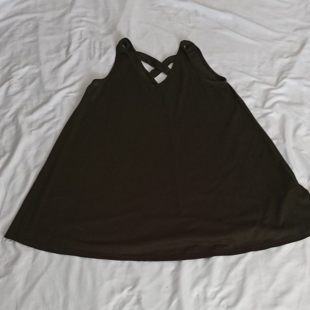 Hype Olive Green Above Knee Dress
